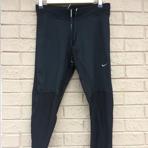 NIKE Women's DriFit Running Pants Black Back  M